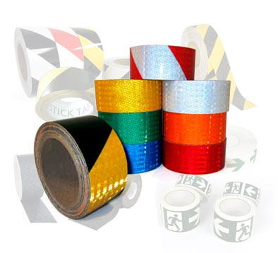 Floor marking safety tapes