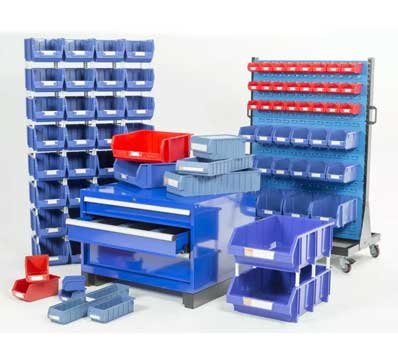 Plastic Material Storage Bins